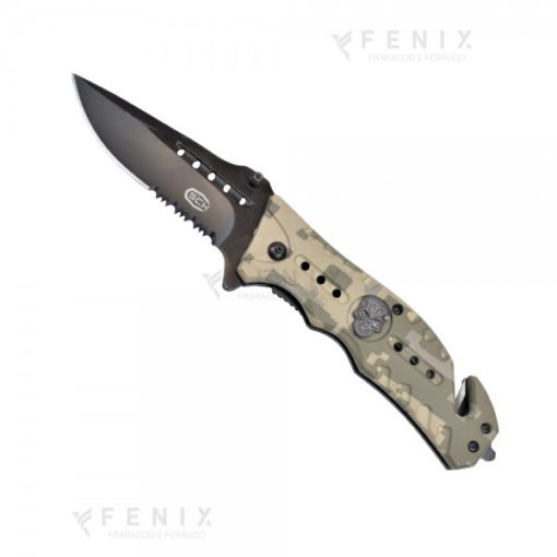 coltello tattico sck teschio cw-k860 lama 9 cm