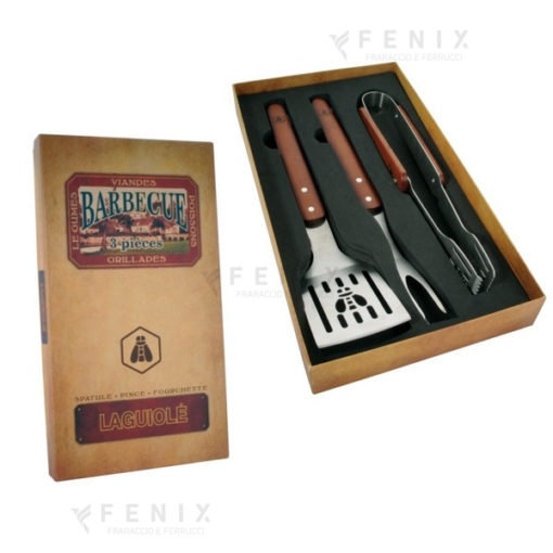 set bbq laguiole tre pezzi