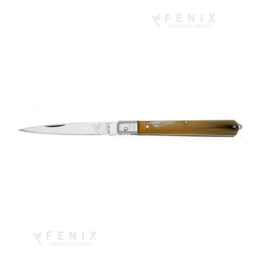 colt. stiletto corno lucido t. inox 21cm