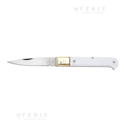 caltagirone inox manico abs bianco