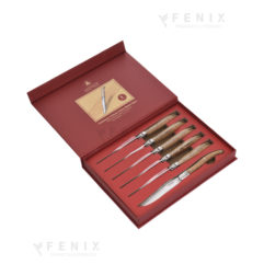 set 6 colt. bistecca laguiole man. quercia bianca