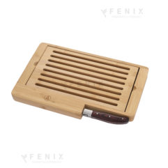 tagliere legno + colt. pane laguiole
