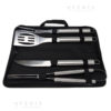 valigetta in cordura barbecue 4pz acciaio