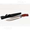 pugnale manico legno decorato lama 19cm fd2324